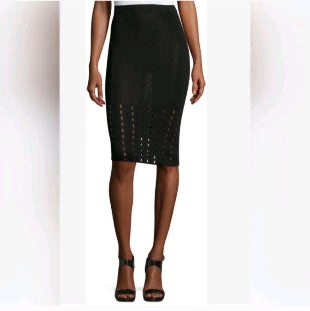 + Olivia Melanie Pointelle Pencil Skirt in size SMALL - Picture 3 of 6